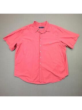 Polo Ralph Lauren 3XB Men's Shirt Classic Fit Short Sleeve Coral Pink